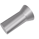 Large Solid 45 degree Flat Countersunk Head Rivet - click for details