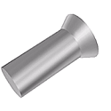 Large Solid 60 degree Flat Countersunk Head Rivet - click for details