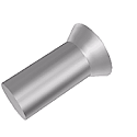 Large Solid 60 degree Rounded Countersunk Type 1 Boiler Rivet - click for details
