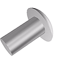 Small Solid Mushroom Head Rivet (metric) - click for details